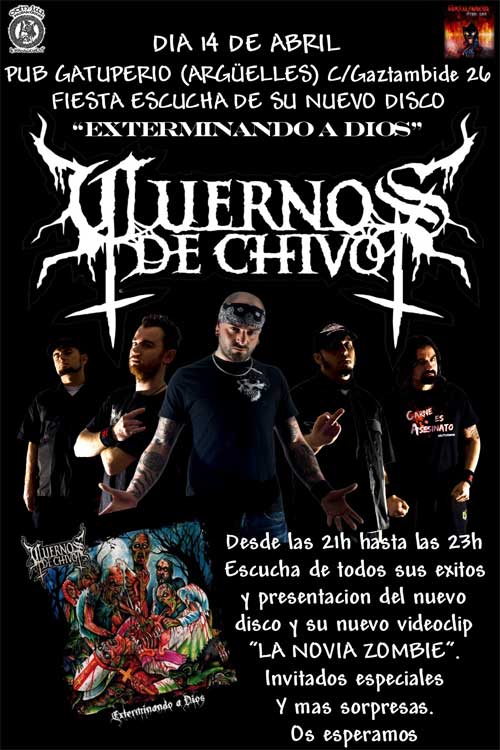 Fiesta escucha nuevo disco de Cuernos de Chivo